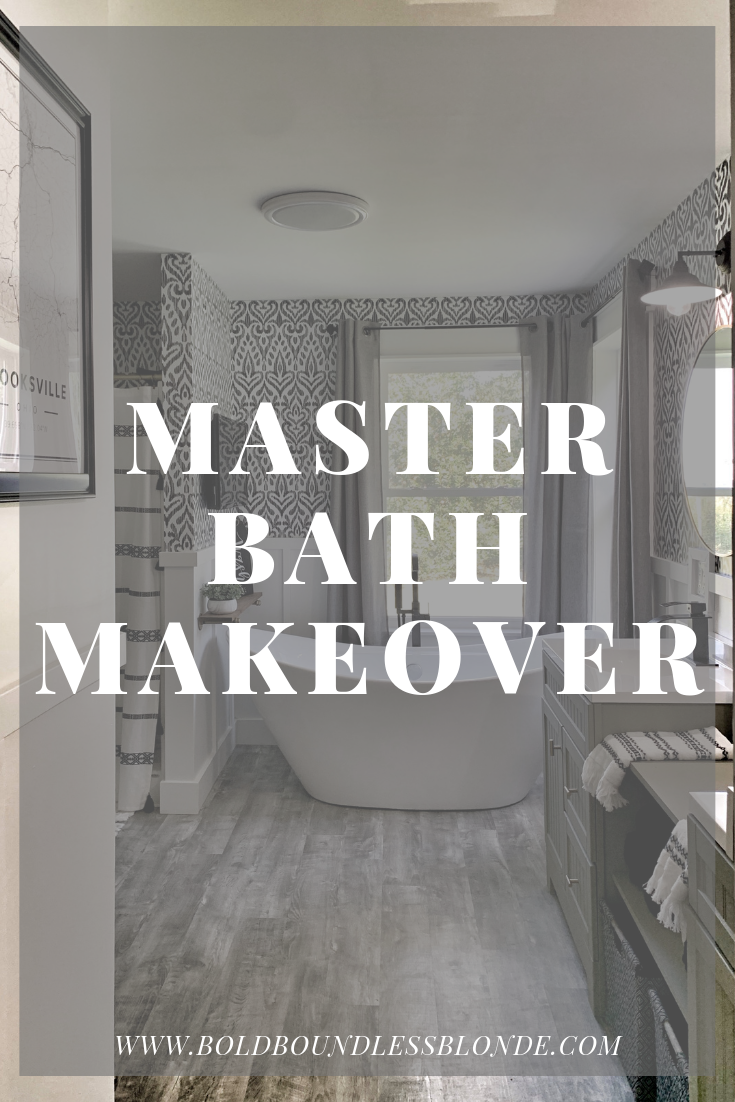 Master Bath Makeover Boho Chic Farmhouse Style