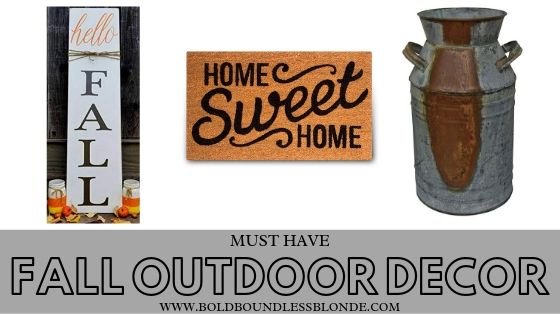 fall decor must haves outdoor fall autumn decor 