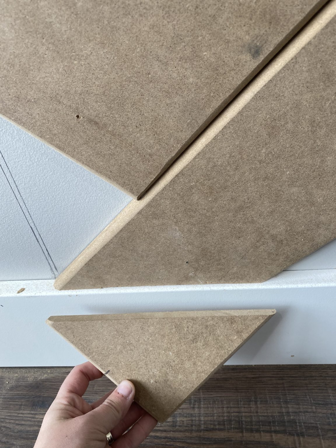 Herringbone Accent Wall DIY Home With Krissy