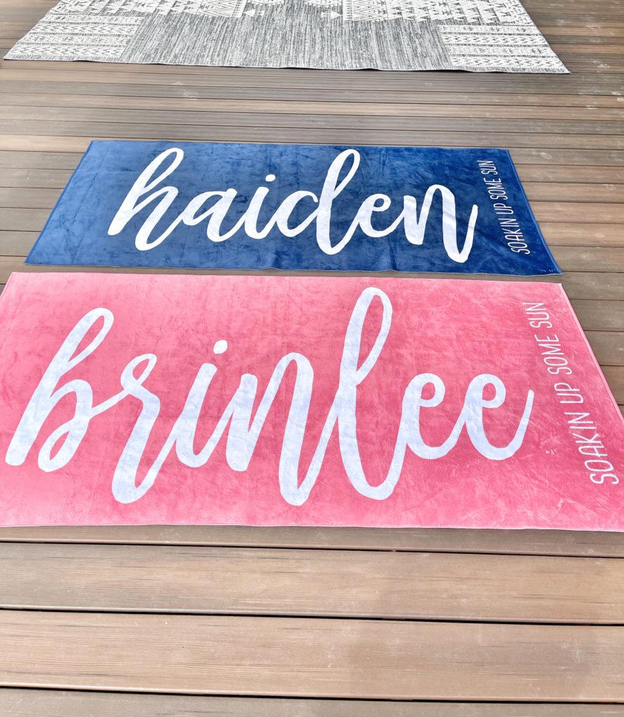 personalized beach towel personalization mall summer fun summer gifts birthday gifts gift ideas free personalization 