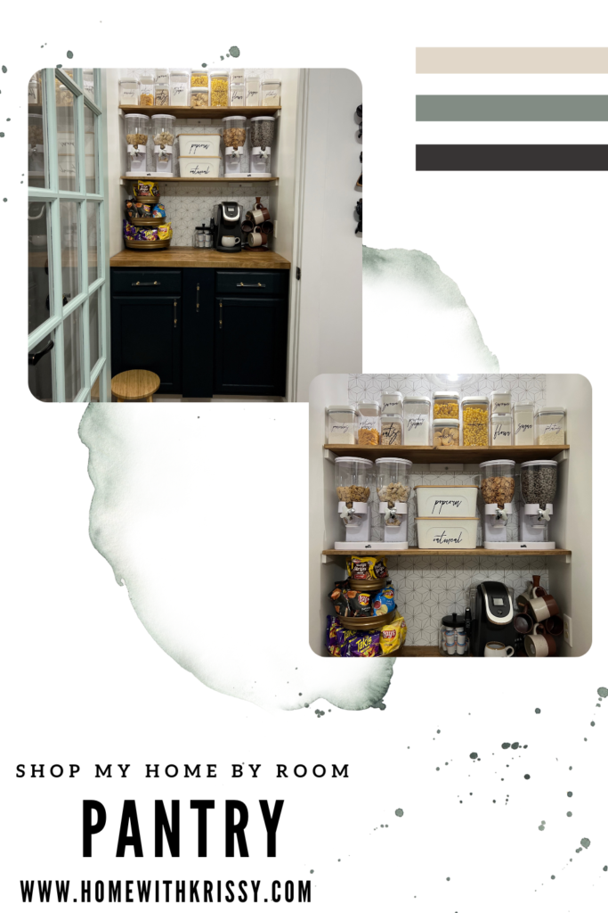 Shop My Home By Room – Pantry #pantry #pantryorganization #pantrydesign #Kitchendecor #kitchengoals #homedecorinspo #decorinspo #moderndecor #modernorganic #neutraldecor #budgetfriendlydecor #decoronabudget #diyhome #diyhomedecor
