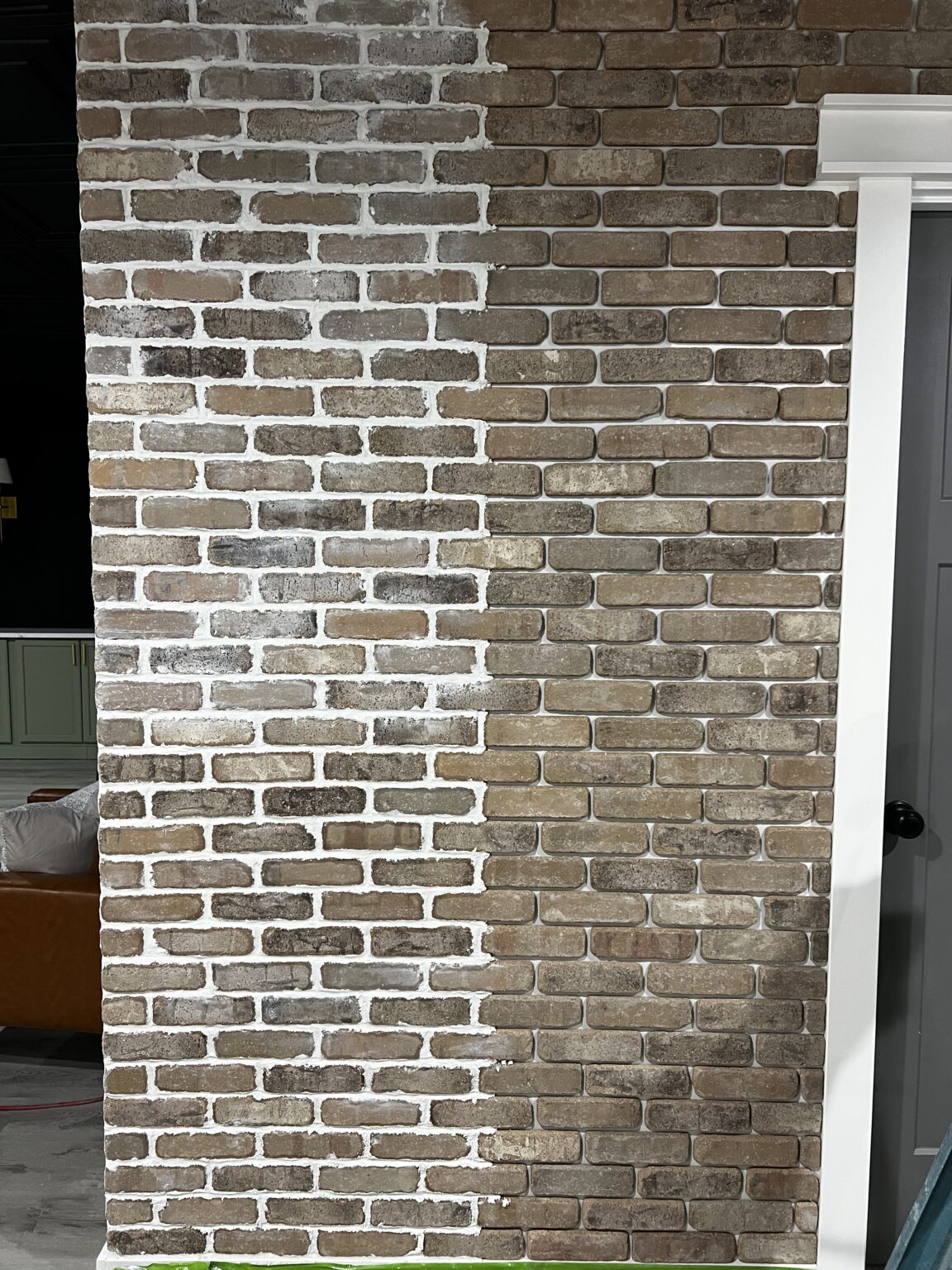 Beautiful Thin Brick Wall - DIY Friendly! - Home With Krissy
