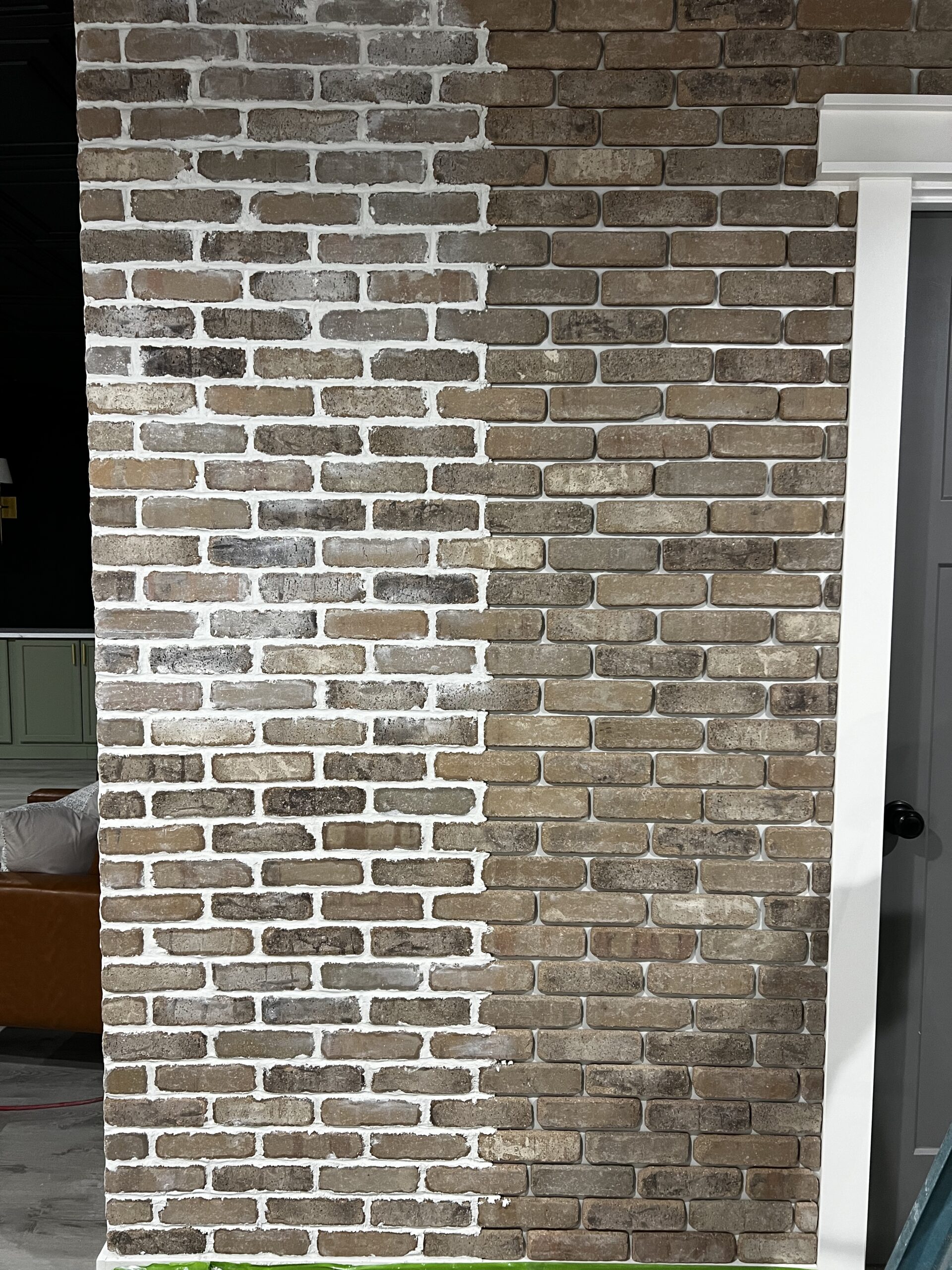 Beautiful Thin Brick Wall - DIY Friendly! - Home With Krissy